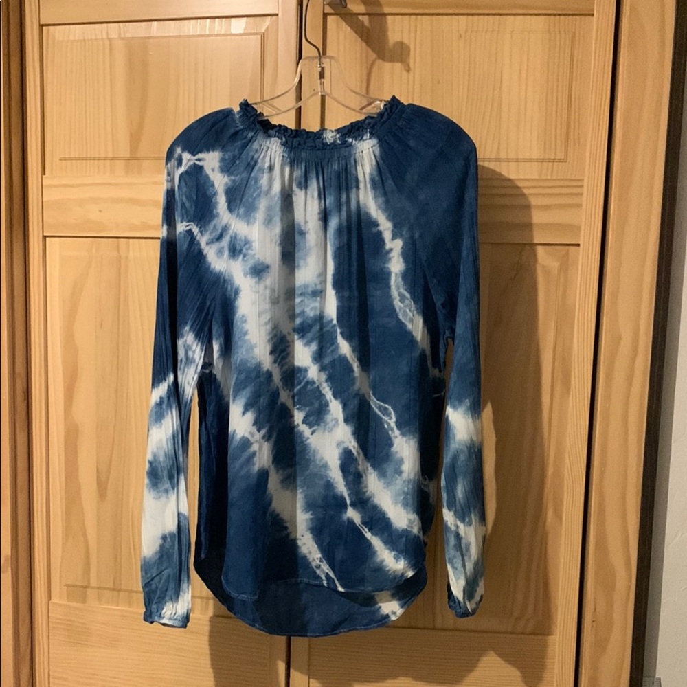 Cloth and Stone Indigo-dyed /Tie-Dye Women's Top